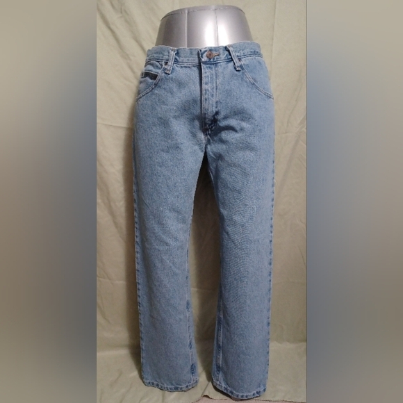 A Wrangler Red Tab Straight Leg Denim Jeans - Picture 3 of 5